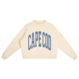 Sweat-shirt oversize à col montant en chenille avec patchwork et imprimé graphique universitaire pour femme, idéal pour les sorties en ville et les fêtes. - Product Image 3