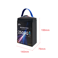 Batterie de drone 300 Wh/kg, 25000 mAh, 14S, 51,8 V, 25 Ah, longue durée, batteries lithium-ion semi-solides pour drone industriel/UAV