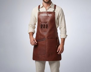 Tablier de soudeur pour atelier de forgerie, équipement de protection, approvisionnement en gros, tablier en cuir personnalisé LPN-0220 - Product Image 1