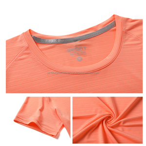 Venta al por mayor 86% poliéster 14% Spandex cómodo transpirable personalizable hombres deportes camiseta - Product Image 4