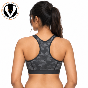 Soutien-gorge de sport haute qualité à maintien élevé, respirant à l'avant, en Spandex/Nylon, ajustement confortable, construction durable pour le fitness - Product Image 3