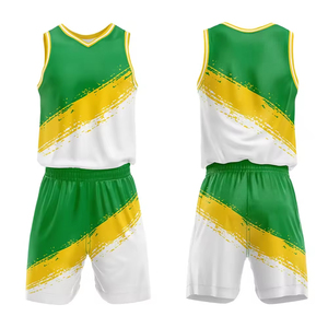 Ensembles d'uniformes de basketball pour hommes, été, confortables, respirants, tissu 100% polyester, taille personnalisée, impression personnalisée professionnelle - Product Image 4
