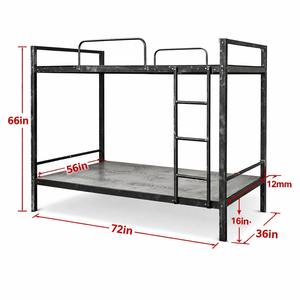 Lit superposé en acier inoxydable, lits superposés abordables, lits superposés doubles durables, lit superposé en métal, fabricant de lits superposés, lit superposé avec escalier - Product Image 4