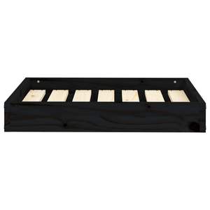 เตียงสุนัขไม้สนสีดำทนทานรูปทรงสี่เหลี่ยม - Product Image 3