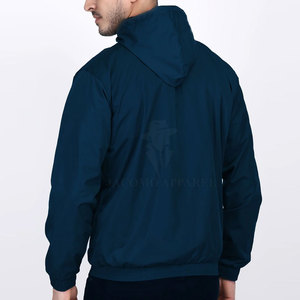 Full Zip Hooded Men <b>Winter</b> <b>Running</b> <b>Jacket</b> Quick Dry Lightweight Sports Outerwear For Fitness <b>Running</b> Hiking Cycling And Walking - Product Image 2