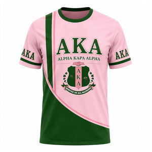 Alfa Griega |   Kapa |   Alfa |   Camiseta de Mujer con Bordado de Bloques de Color de la Hermandad AKA, Ropa de la Hermandad - Product Image 2