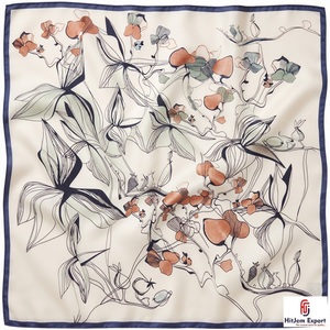 Wholesale Premium Printed Short <b>Scarf</b> Fabric OEM ODM White Label Textile Factory Custom Fashion Products Manufacturer - Product Image 6