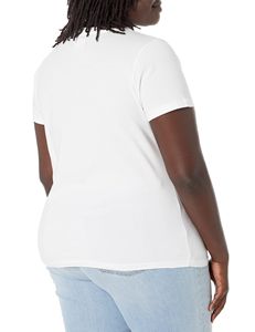 New Design <b>Women's</b> <b>White</b> Crew Neck T-<b>Shirt</b> <b>Short</b> <b>Sleeve</b> Regular Fit Casual 100% Cotton Jersey Breathable Solid Color All Seasons - Product Image 4