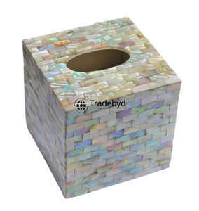 Caja y Portapañuelos Decorativa Ecológica con Incrustaciones de Hueso, Elegante Decoración Premium Hecha a Mano para el Hogar, Tradebyd - Product Image 3