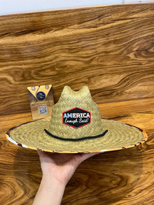Sombrero de Paja Natural VietChoice con Borde Deshilachado para Playa, Unisex para Adultos - Product Image 3
