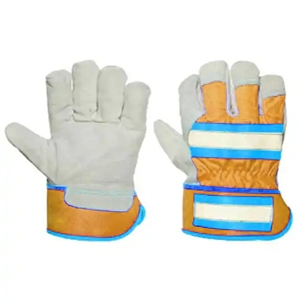 Gants de sécurité en cuir de vachette pleine fleur haute performance, très demandés pour les applications industrielles de protection des mains - Product Image 6