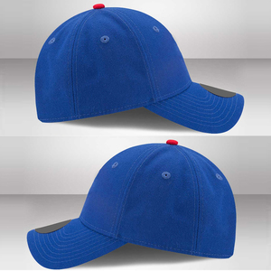 Casquette de baseball Ruiter Impex bleue à 5 panneaux, ajustable, unisexe, décontractée, toutes saisons, couleur unie, tissu sergé 100% coton - Product Image 4