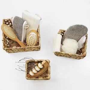 Paniers en jacinthe d'eau avec poignées, ensemble de 3, faits à la main, écologiques, vente en gros, fabriqués au Vietnam - Product Image 4