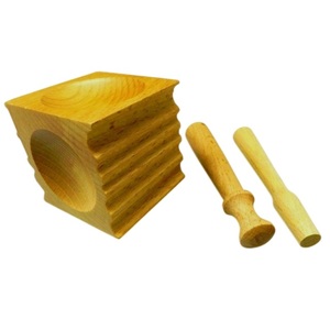 JIPSY Doming Forming Block Wood <b>Set</b> With 4 Grooved Spheres & 2 <b>Punches</b> For Jewelry Making And Metal Embossing Dapping Block - Product Image 5