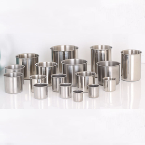 แก้วน้ำโลหะสีเงินขนาด 300 มล. แก้วน้ำสแตนเลสสำหรับกาแฟและน้ำ พร้อมลูกบอลถัก - Product Image 5