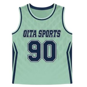 Unisex Mint Green Navy Blue Lacrosse Tank Jersey Polyester Lightweight Sportswear <b>Athletic</b> Team Uniform Match Clothing - Product Image 1