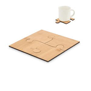 Ensemble de sous-verres en bois exquis offrant une protection fiable des meubles tout en complémentant les thèmes de décoration intérieure contemporains - Product Image 3