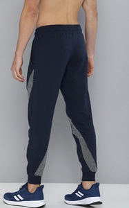 He She Wears Men's Solid Cotton Fleece Sweatpants Drawstring Elastic Waist Side Pockets Breathable Casual Joggers <b>Winter</b> Wear - Product Image 4