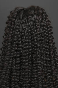 100% Extensiones de cabello humano rizado profundo vietnamita sin procesar Frontal de encaje de doble trama con estilo ondulado - Product Image 5