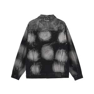 Custom Vintage Washed <b>Denim</b> Fabrics Custom <b>Denim</b> <b>Jacket</b> Men Men's <b>Jackets</b> - Product Image 2