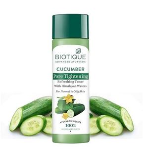Biotique Cucumber Pore Tightening <b>Oil</b> | Ayurvedic Organically Pure | Maintains Skin's Natural pH | 100% Botanical Extracts | - Product Image 1