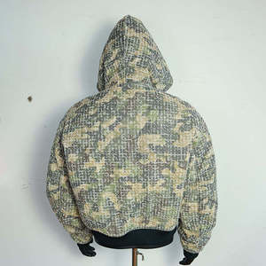 man clothing <b>Jacket</b> Customized Cotton Retro Double Zipper Warm Quilted Camouflage Winter Bomber <b>Jacket</b> with Hood <b>Men</b>’s <b>Jackets</b> - Product Image 2