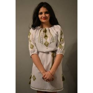 ชุดเดรสสั้นปักลายสไตล์ยูเครน แขนบอลลูนเต็มตัว สำหรับผู้หญิง ราคาโรงงาน 100% งานปักยูเครน - Product Image 3