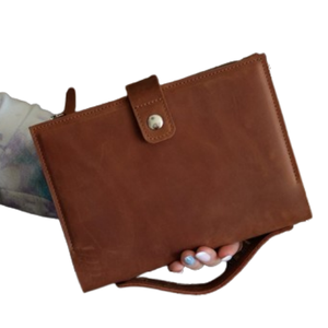 Funda de Cuero para Diario, Personalizada, para Bloc de Notas A5 A4 B5, Funda para Agenda, Porta Cuadernos Moleskine, Regalo Hecho a Mano, Recargable, para Negocios - Product Image 1