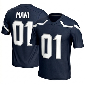Maillots de football des États-Unis imprimés – 0 Gibbs, 97 Hutchinson, 16 Jared Goff, 14 St Brown, 20 Sanders, 58 Sewell, 5 Montgomery – Respirants pour hommes - Product Image 1