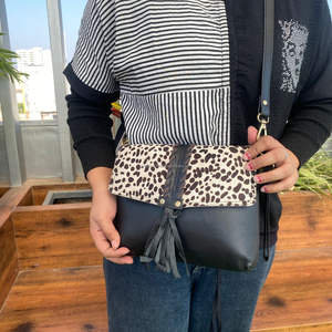 Usine En Gros Designer Imprimé Animal Véritable Cuir De Vachette Gland Sac À Bandoulière pour Femmes Mode De Luxe Bracelet Sacs À Main - Product Image 2