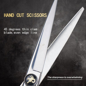 Ciseaux de coiffure de 6 pouces pour salon et usage domestique, argentés, en acier inoxydable HRC, style professionnel, personnalisables OEM - Product Image 6