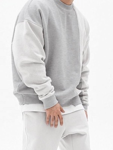 OEM personnalisé hommes O col surdimensionné polaire et épaississement mode lettres impression épais sweats hommes hommes vêtements de mode - Product Image 3