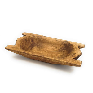Elegante tazón de masa de madera maciza, tamaño personalizado, hecho a mano, ecológico, moderno, de lujo, vela de mesa, decoración de frutas, tazón grande - Product Image 1