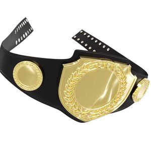 เข็มขัดแชมป์คลาสสิก WWW พร้อมเข็มขัดหนังสีดำออกแบบเองเข็มขัดมวยปล้ำคุณภาพระดับพรีเมียมสำหรับแฟนๆและนักสะสม - Product Image 6