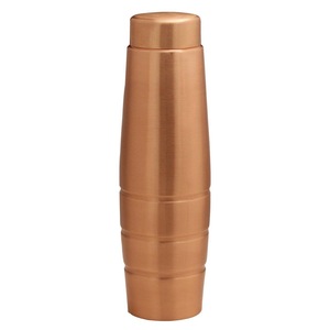 Carafe à eau minimaliste en cuivre pur martelé fait main, pot, récipient, pichet, gourde, verre de chevet, 1000 ml - Product Image 3