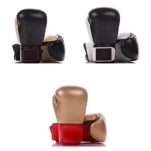 Gants de boxe en cuir artificiel durables sur mesure avec évacuation de l'humidité Conception de logo professionnelle pour l'entraînement aux arts martiaux - Product Image 4