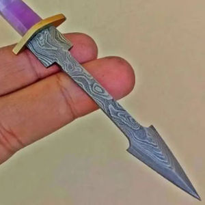 Cuchillo de Chef Personalizado Hecho a Mano Burraq DIY OEM/ODM, Hoja de Acero de Damasco de Grado Industrial, Mango Elegante, Regalo, 1 Hoja - Product Image 2