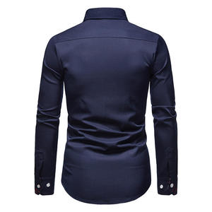 เสื้อเชิ้ตแฟชั่นผู้ชายราคาถูกขายส่ง สไตล์ลำลองสำหรับธุรกิจ |   เสื้อแขนยาวพิมพ์ลาย - Product Image 5