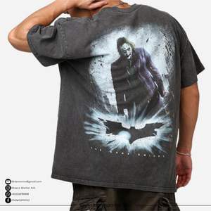 T-shirt à manches courtes surdimensionné avec logo personnalisé, design Joker, 100% coton, style vintage grunge streetwear, coupe ample, respirant - Product Image 6