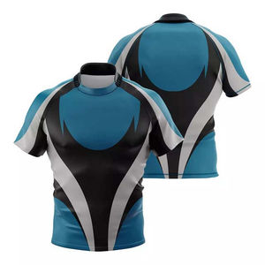 Uniformes de rugby sublimados premium, pedido al por mayor, logotipo personalizado, ropa deportiva transpirable de malla, proveedores globales. - Product Image 5