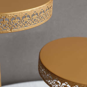 Customized Gold Color Metal 3 Tier Cake <b>Stand</b> for Weddings Durable Elegant Design for Cakes <b>Cupcakes</b> - Product Image 5