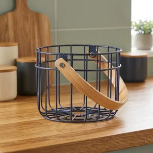 Premium Stainless Steel Metal Fruit <b>Basket</b> Modern Wire Fruit Bowl for Kitchen Countertop Dining Table Storage Organizer Home - Product Image 6