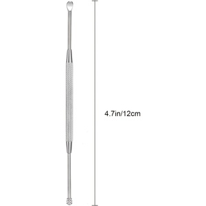Professional Tonsil Stone <b>Removal</b> <b>Tool</b> 4.7in/12cm Stainless-Steel Double-Sided Oral Hygiene Instrument for ENT Use - Product Image 2