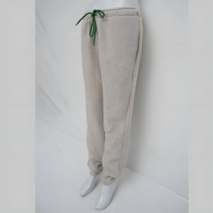 Pantalon de jogging en molleton de coton imprimé avec logo personnalisé pour homme, style streetwear, taille élastique avec cordon de serrage, coupe confortable, tendance - Product Image 5