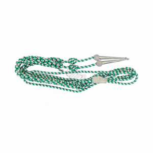 Aiguillette Cérémoniale en Polyester Vert Métallisé Réglable sur Mesure avec Cordon d'Épaule en Coton pour Équipement de Défense Personnelle - Product Image 6