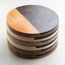 Durable Handmade Wooden Coasters for Coffee Tea <b>Drink</b>-Classic Kitchen Use - Product Image 2