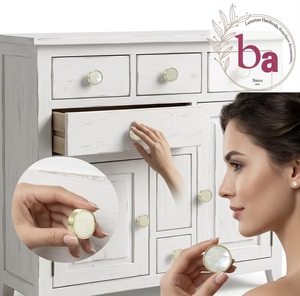 Ba Round Brass Drawer Knob Cabinet Handle Modern Design Eco-Friendly Durable Home Office Villa Furniture Accessory - Product Image 3