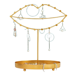 Visage de femme Finition en or Design moderne Porte-bijoux en métal Haute qualité Porte-bijoux en métal de luxe polyvalent Prix d'usine - Product Image 6