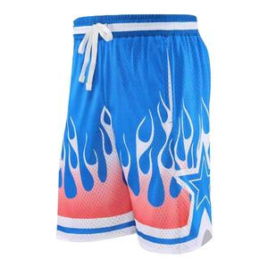 Pantalones Cortos de Baloncesto Casuales de Lona Sublimada Ecológica de Alta Calidad Hechos en Fábrica, Tejido Transpirable de Secado Rápido y Cómodo - Product Image 2