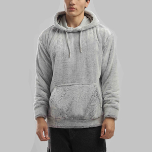 Sweat à capuche sport OEM personnalisé pour homme, coupe classique, en molleton bouclette 100% coton lavé, respirant et à séchage rapide - Product Image 1